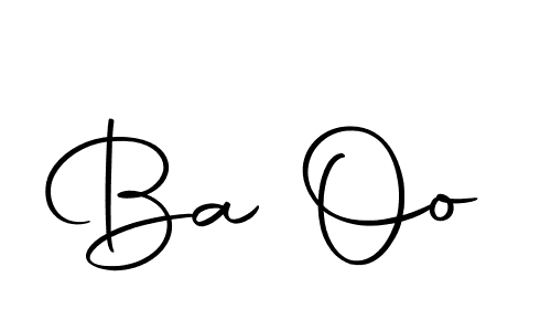 Create a beautiful signature design for name Ba Oo. With this signature (Autography-DOLnW) fonts, you can make a handwritten signature for free. Ba Oo signature style 10 images and pictures png