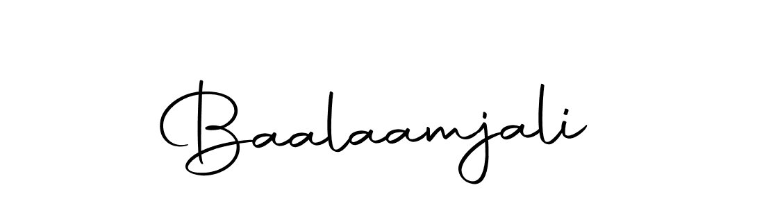 Design your own signature with our free online signature maker. With this signature software, you can create a handwritten (Autography-DOLnW) signature for name Baalaamjali. Baalaamjali signature style 10 images and pictures png