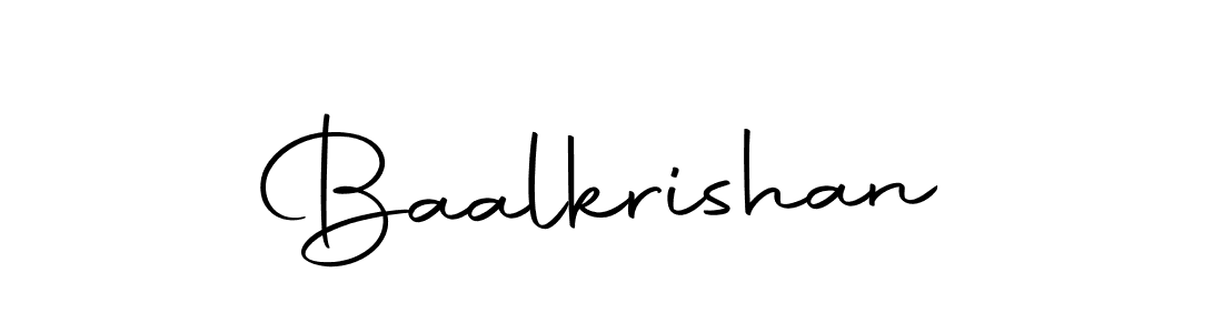 Make a beautiful signature design for name Baalkrishan. With this signature (Autography-DOLnW) style, you can create a handwritten signature for free. Baalkrishan signature style 10 images and pictures png