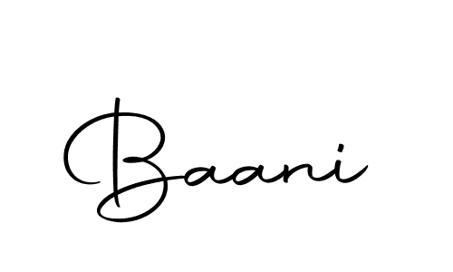 Create a beautiful signature design for name Baani. With this signature (Autography-DOLnW) fonts, you can make a handwritten signature for free. Baani signature style 10 images and pictures png