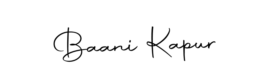 Make a short Baani Kapur signature style. Manage your documents anywhere anytime using Autography-DOLnW. Create and add eSignatures, submit forms, share and send files easily. Baani Kapur signature style 10 images and pictures png