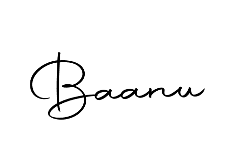 Design your own signature with our free online signature maker. With this signature software, you can create a handwritten (Autography-DOLnW) signature for name Baanu. Baanu signature style 10 images and pictures png