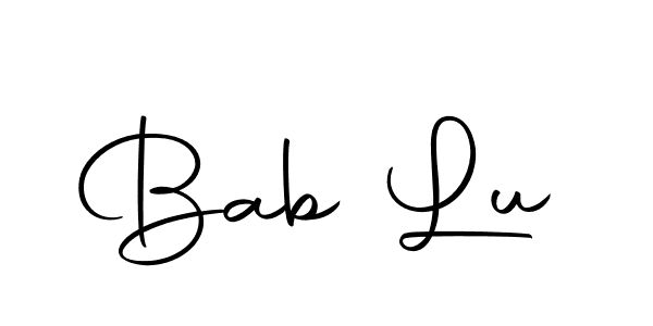 Also we have Bab Lu name is the best signature style. Create professional handwritten signature collection using Autography-DOLnW autograph style. Bab Lu signature style 10 images and pictures png