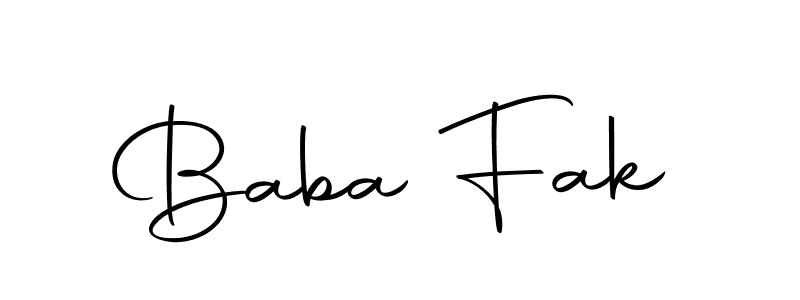 Also we have Baba Fak name is the best signature style. Create professional handwritten signature collection using Autography-DOLnW autograph style. Baba Fak signature style 10 images and pictures png