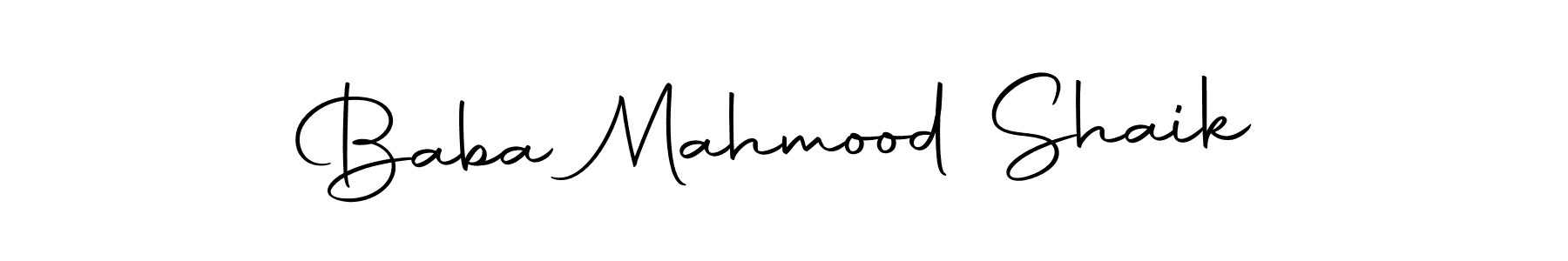 Design your own signature with our free online signature maker. With this signature software, you can create a handwritten (Autography-DOLnW) signature for name Baba Mahmood Shaik. Baba Mahmood Shaik signature style 10 images and pictures png