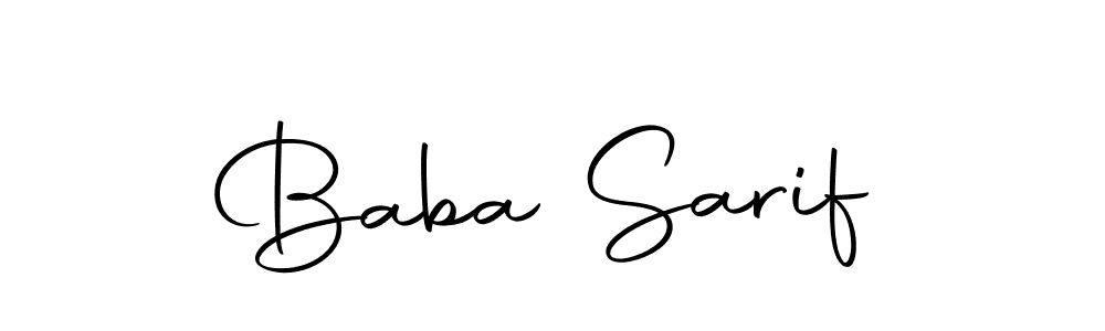 Also we have Baba Sarif name is the best signature style. Create professional handwritten signature collection using Autography-DOLnW autograph style. Baba Sarif signature style 10 images and pictures png