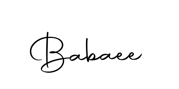 Make a beautiful signature design for name Babaee. With this signature (Autography-DOLnW) style, you can create a handwritten signature for free. Babaee signature style 10 images and pictures png