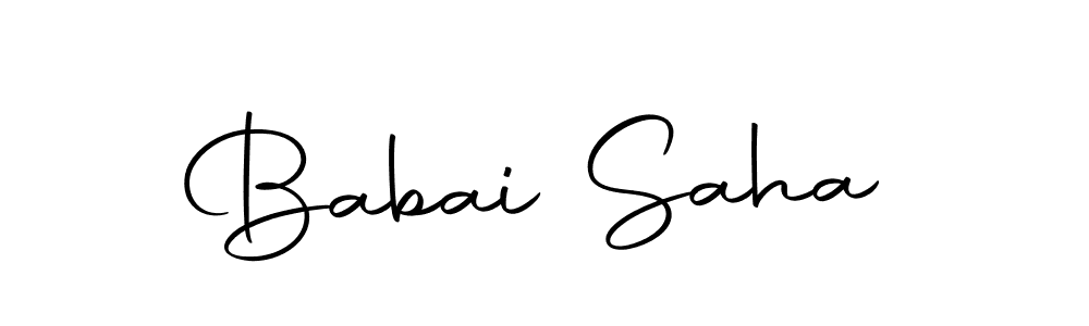 You can use this online signature creator to create a handwritten signature for the name Babai Saha. This is the best online autograph maker. Babai Saha signature style 10 images and pictures png