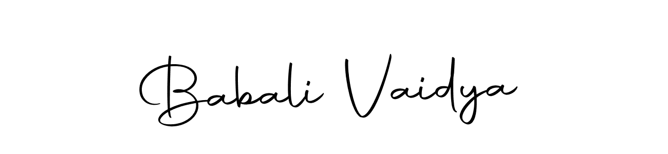 Babali Vaidya stylish signature style. Best Handwritten Sign (Autography-DOLnW) for my name. Handwritten Signature Collection Ideas for my name Babali Vaidya. Babali Vaidya signature style 10 images and pictures png