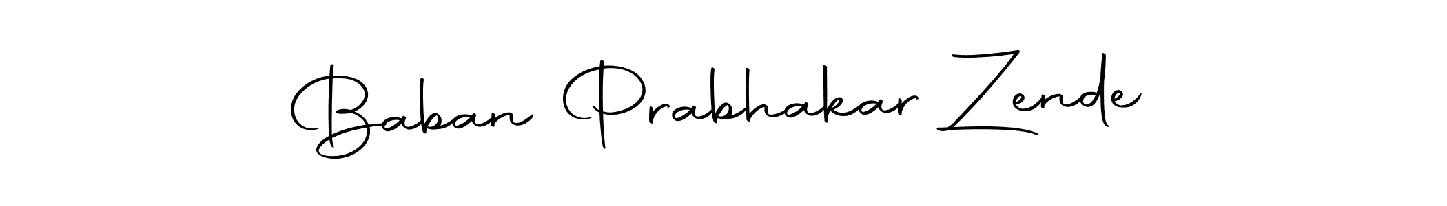This is the best signature style for the Baban Prabhakar Zende name. Also you like these signature font (Autography-DOLnW). Mix name signature. Baban Prabhakar Zende signature style 10 images and pictures png
