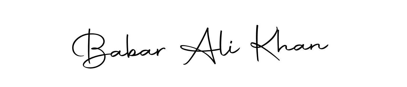 You should practise on your own different ways (Autography-DOLnW) to write your name (Babar Ali Khan) in signature. don't let someone else do it for you. Babar Ali Khan signature style 10 images and pictures png