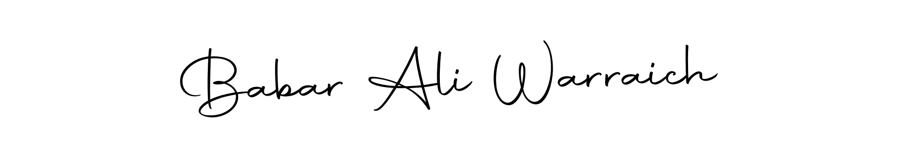 Design your own signature with our free online signature maker. With this signature software, you can create a handwritten (Autography-DOLnW) signature for name Babar Ali Warraich. Babar Ali Warraich signature style 10 images and pictures png