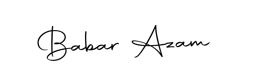 Use a signature maker to create a handwritten signature online. With this signature software, you can design (Autography-DOLnW) your own signature for name Babar Azam. Babar Azam signature style 10 images and pictures png