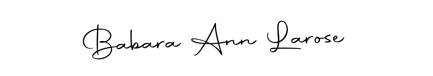 This is the best signature style for the Babara Ann Larose name. Also you like these signature font (Autography-DOLnW). Mix name signature. Babara Ann Larose signature style 10 images and pictures png