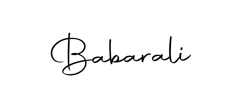 Design your own signature with our free online signature maker. With this signature software, you can create a handwritten (Autography-DOLnW) signature for name Babarali. Babarali signature style 10 images and pictures png