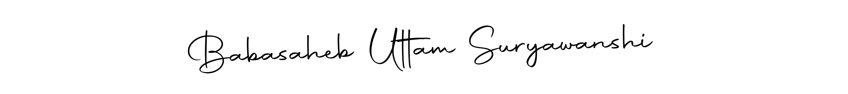 Create a beautiful signature design for name Babasaheb Uttam Suryawanshi. With this signature (Autography-DOLnW) fonts, you can make a handwritten signature for free. Babasaheb Uttam Suryawanshi signature style 10 images and pictures png