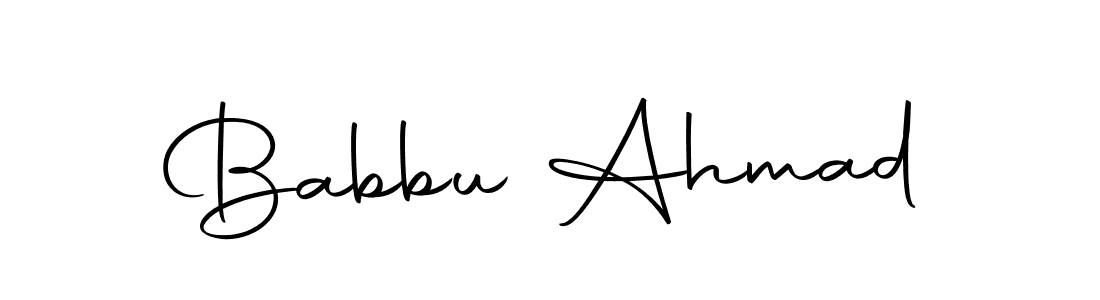 How to make Babbu Ahmad signature? Autography-DOLnW is a professional autograph style. Create handwritten signature for Babbu Ahmad name. Babbu Ahmad signature style 10 images and pictures png