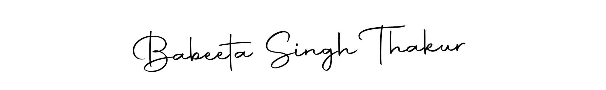 Make a beautiful signature design for name Babeeta Singh Thakur. Use this online signature maker to create a handwritten signature for free. Babeeta Singh Thakur signature style 10 images and pictures png