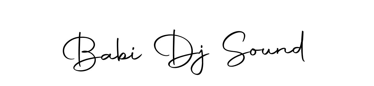 Also we have Babi Dj Sound name is the best signature style. Create professional handwritten signature collection using Autography-DOLnW autograph style. Babi Dj Sound signature style 10 images and pictures png