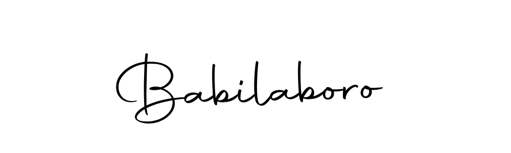 How to make Babilaboro name signature. Use Autography-DOLnW style for creating short signs online. This is the latest handwritten sign. Babilaboro signature style 10 images and pictures png