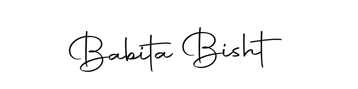 Also we have Babita Bisht name is the best signature style. Create professional handwritten signature collection using Autography-DOLnW autograph style. Babita Bisht signature style 10 images and pictures png