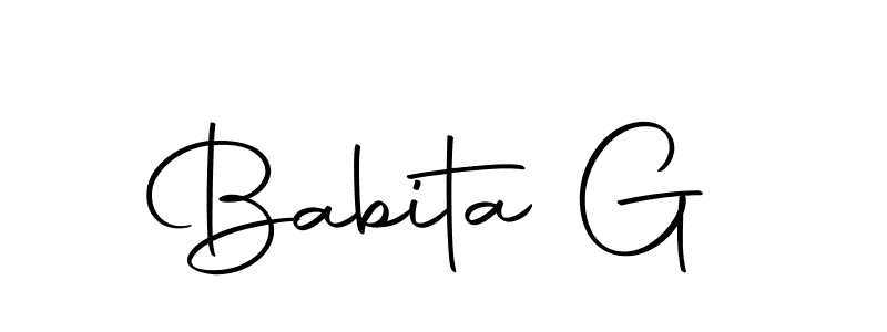 Also You can easily find your signature by using the search form. We will create Babita G name handwritten signature images for you free of cost using Autography-DOLnW sign style. Babita G signature style 10 images and pictures png