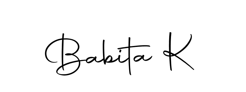 Also You can easily find your signature by using the search form. We will create Babita K name handwritten signature images for you free of cost using Autography-DOLnW sign style. Babita K signature style 10 images and pictures png