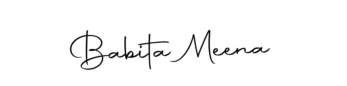 Make a short Babita Meena signature style. Manage your documents anywhere anytime using Autography-DOLnW. Create and add eSignatures, submit forms, share and send files easily. Babita Meena signature style 10 images and pictures png