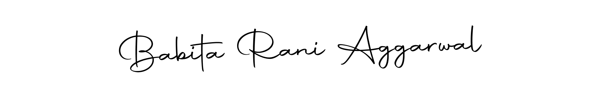 Also we have Babita Rani Aggarwal name is the best signature style. Create professional handwritten signature collection using Autography-DOLnW autograph style. Babita Rani Aggarwal signature style 10 images and pictures png