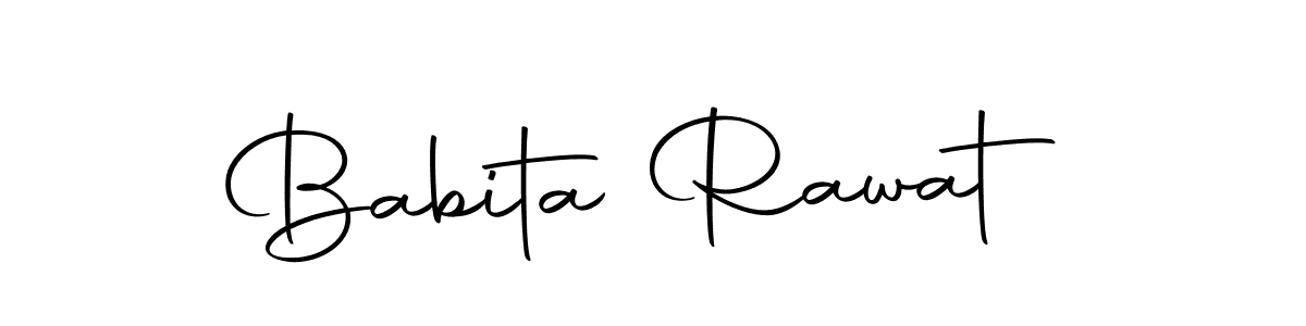 You should practise on your own different ways (Autography-DOLnW) to write your name (Babita Rawat) in signature. don't let someone else do it for you. Babita Rawat signature style 10 images and pictures png