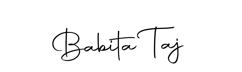 Make a short Babita Taj signature style. Manage your documents anywhere anytime using Autography-DOLnW. Create and add eSignatures, submit forms, share and send files easily. Babita Taj signature style 10 images and pictures png