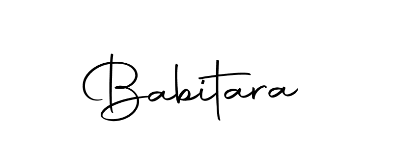 Create a beautiful signature design for name Babitara. With this signature (Autography-DOLnW) fonts, you can make a handwritten signature for free. Babitara signature style 10 images and pictures png