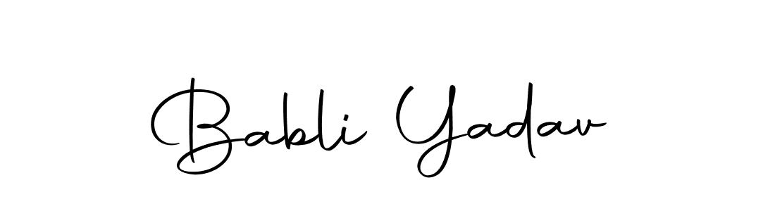 Autography-DOLnW is a professional signature style that is perfect for those who want to add a touch of class to their signature. It is also a great choice for those who want to make their signature more unique. Get Babli Yadav name to fancy signature for free. Babli Yadav signature style 10 images and pictures png