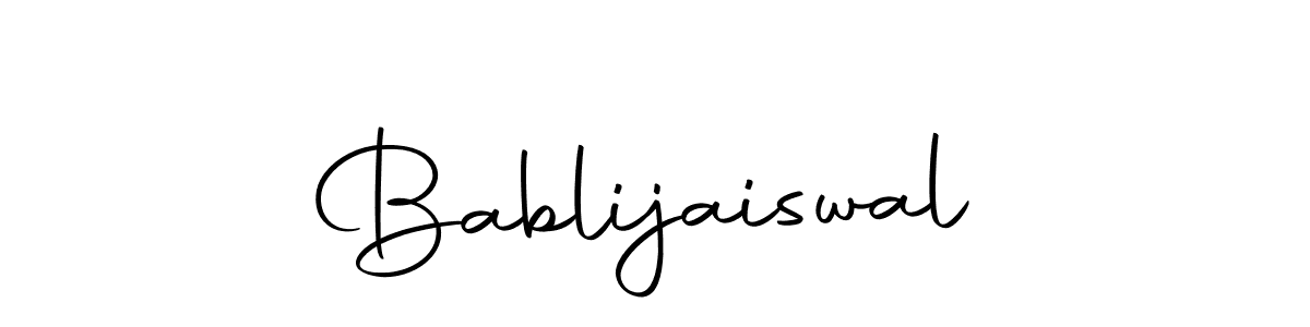 Make a beautiful signature design for name Bablijaiswal. With this signature (Autography-DOLnW) style, you can create a handwritten signature for free. Bablijaiswal signature style 10 images and pictures png