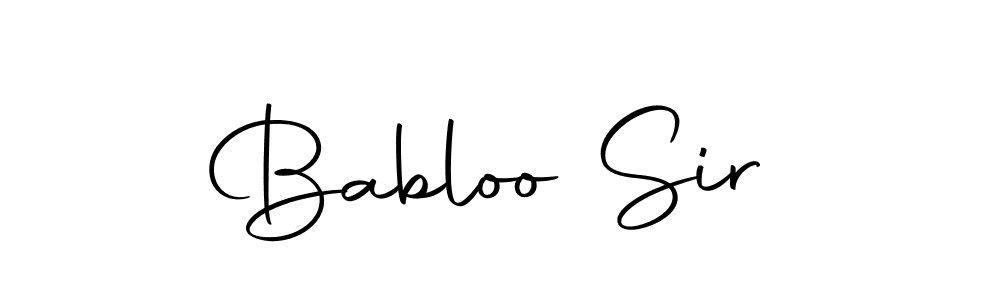 Make a beautiful signature design for name Babloo Sir. With this signature (Autography-DOLnW) style, you can create a handwritten signature for free. Babloo Sir signature style 10 images and pictures png