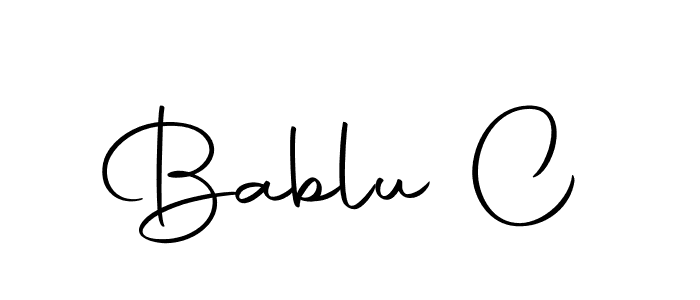 You should practise on your own different ways (Autography-DOLnW) to write your name (Bablu C) in signature. don't let someone else do it for you. Bablu C signature style 10 images and pictures png