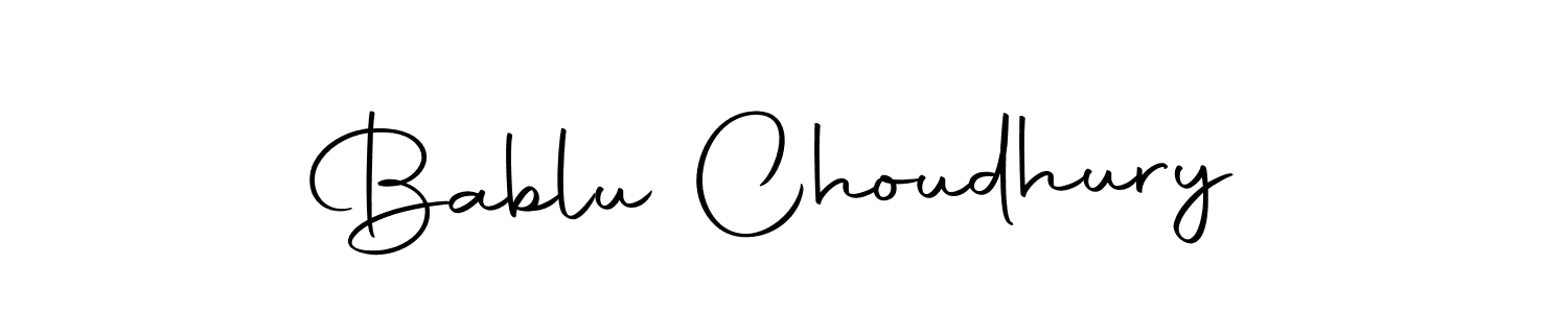 How to make Bablu Choudhury name signature. Use Autography-DOLnW style for creating short signs online. This is the latest handwritten sign. Bablu Choudhury signature style 10 images and pictures png