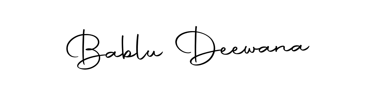 Create a beautiful signature design for name Bablu Deewana. With this signature (Autography-DOLnW) fonts, you can make a handwritten signature for free. Bablu Deewana signature style 10 images and pictures png