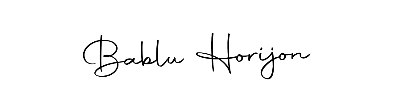 Use a signature maker to create a handwritten signature online. With this signature software, you can design (Autography-DOLnW) your own signature for name Bablu Horijon. Bablu Horijon signature style 10 images and pictures png