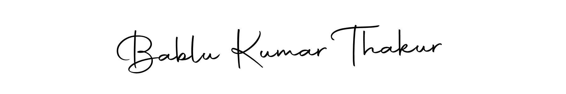 How to make Bablu Kumar Thakur name signature. Use Autography-DOLnW style for creating short signs online. This is the latest handwritten sign. Bablu Kumar Thakur signature style 10 images and pictures png