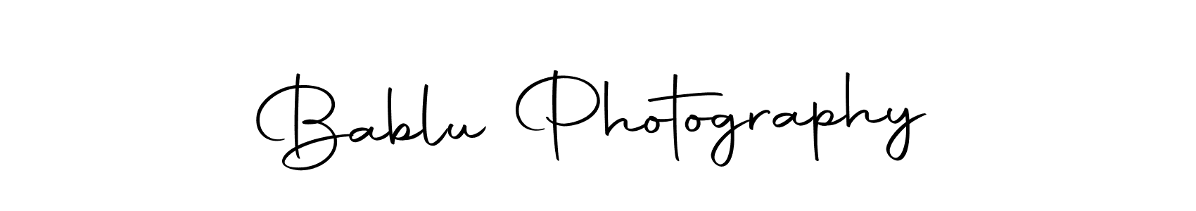 How to make Bablu Photography name signature. Use Autography-DOLnW style for creating short signs online. This is the latest handwritten sign. Bablu Photography signature style 10 images and pictures png