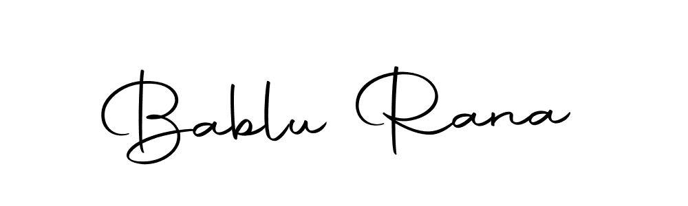 How to make Bablu Rana name signature. Use Autography-DOLnW style for creating short signs online. This is the latest handwritten sign. Bablu Rana signature style 10 images and pictures png