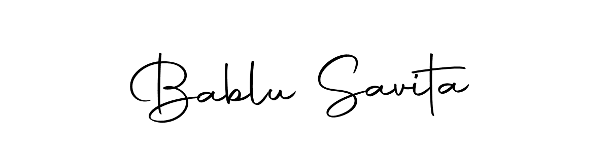 Also we have Bablu Savita name is the best signature style. Create professional handwritten signature collection using Autography-DOLnW autograph style. Bablu Savita signature style 10 images and pictures png