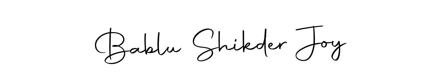 Make a beautiful signature design for name Bablu Shikder Joy. With this signature (Autography-DOLnW) style, you can create a handwritten signature for free. Bablu Shikder Joy signature style 10 images and pictures png