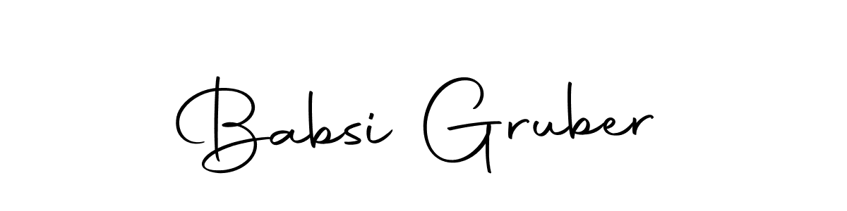The best way (Autography-DOLnW) to make a short signature is to pick only two or three words in your name. The name Babsi Gruber include a total of six letters. For converting this name. Babsi Gruber signature style 10 images and pictures png