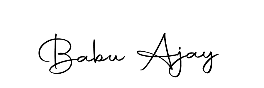Similarly Autography-DOLnW is the best handwritten signature design. Signature creator online .You can use it as an online autograph creator for name Babu Ajay. Babu Ajay signature style 10 images and pictures png