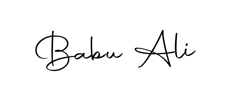 You should practise on your own different ways (Autography-DOLnW) to write your name (Babu Ali) in signature. don't let someone else do it for you. Babu Ali signature style 10 images and pictures png