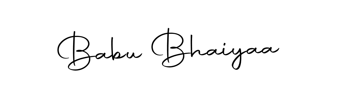 Design your own signature with our free online signature maker. With this signature software, you can create a handwritten (Autography-DOLnW) signature for name Babu Bhaiyaa. Babu Bhaiyaa signature style 10 images and pictures png