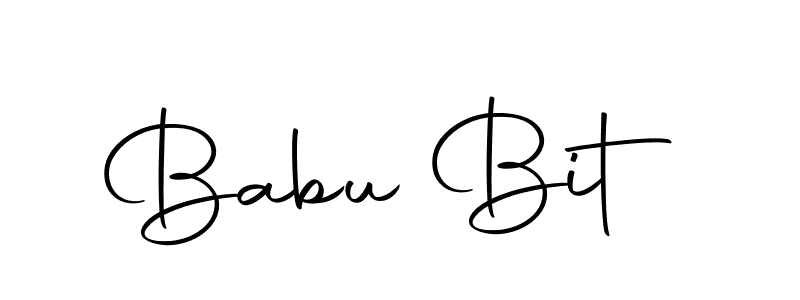 You should practise on your own different ways (Autography-DOLnW) to write your name (Babu Bit) in signature. don't let someone else do it for you. Babu Bit signature style 10 images and pictures png