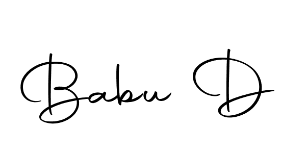 How to make Babu D signature? Autography-DOLnW is a professional autograph style. Create handwritten signature for Babu D name. Babu D signature style 10 images and pictures png